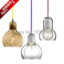 large size And Tradition Mega Bulb SR2 pendant light suspension Andtradition glass pendant lighting dinning room 3 heads