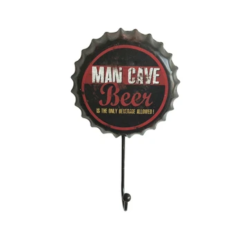 

SHGO-New Retro Creative Beer Cover Hook Hook Dressing Room Clothes Hook Home Wall Crafts Iron Decoration Wall