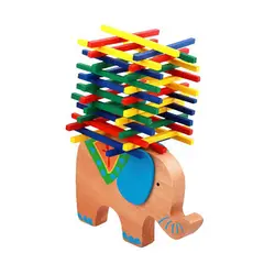 Детские деревянные образовательные игрушка животное балансирующие блоки Слон/верблюд строительные блоки баланс игры Монтессори блоки