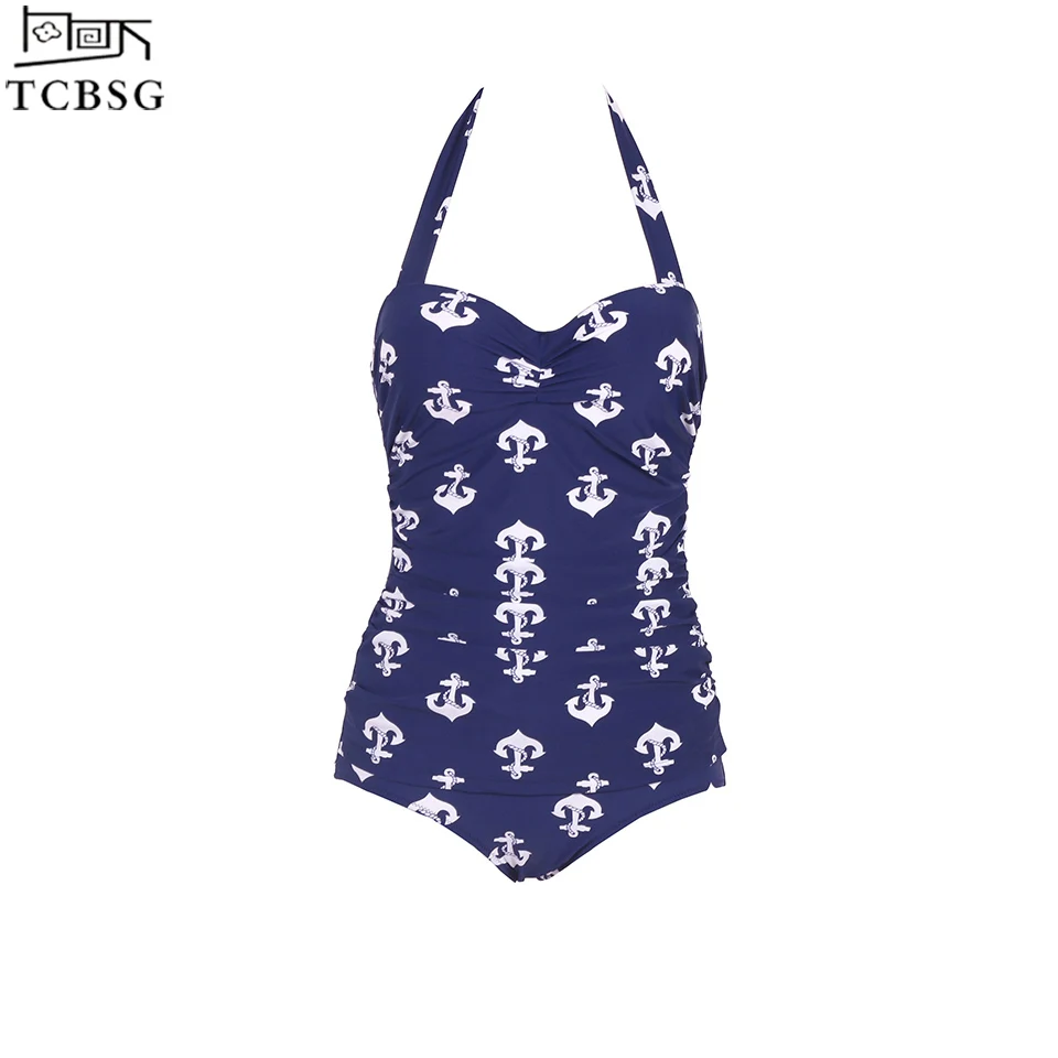 Good Chance for  TCBSG 2019 Newest One Piece Swimsuit Plus Size 3XL Swimwear Women Monokini Swimsuit Print Solid Ret