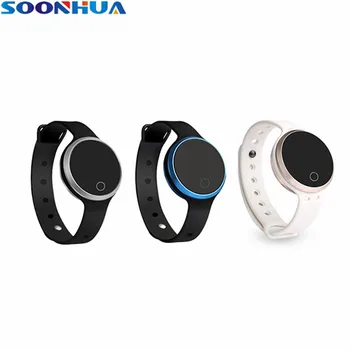 

SOONHUA Aluminum Smart Bluetooth Wristband Calorie Counter Sleep Monitor Step Pedometer Distance Track Clock Call Message Push