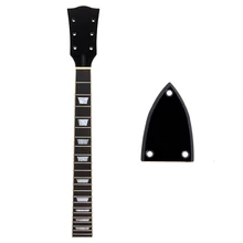 Kmise MI0586 Electric Guitar Neck Mahogany Rosewood 22 Fret Black for LP Replacement 5 set kmise mi0498 acoustic guitar neck mahogany neck for luthier replacement