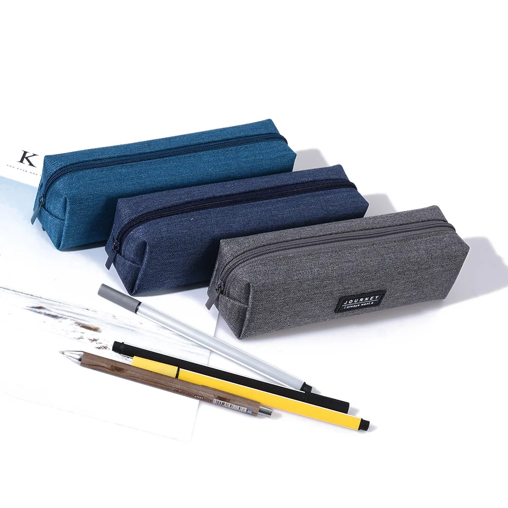 

New Canvas Cute School & Office Zipper Storage Box School supplies Stationery for girl Kids Gift Cosemetic Bag
