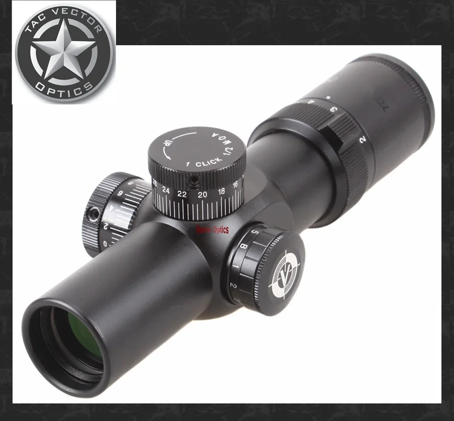 Vector Optics 1-6x28 FFP Compact Riflescope 35mm High Quality with Low Mount Rings fit .223 .308 DPMS Bushmaster Ruger SR-556