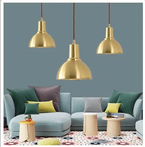 Post modern mini copper Hanging Lamp stair pendant lights ...