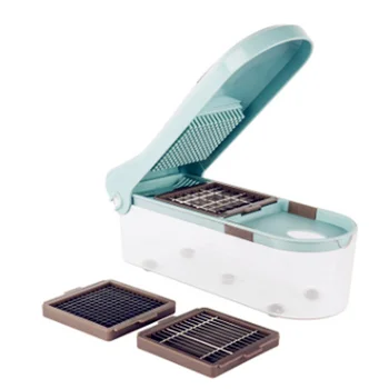 

Manual Vegetable Fruit Presser Chopper Slicer Mandoline Cutter 3 Dicing Blades Potato Garlic Peeler Grater Dicer Kitchen Tools