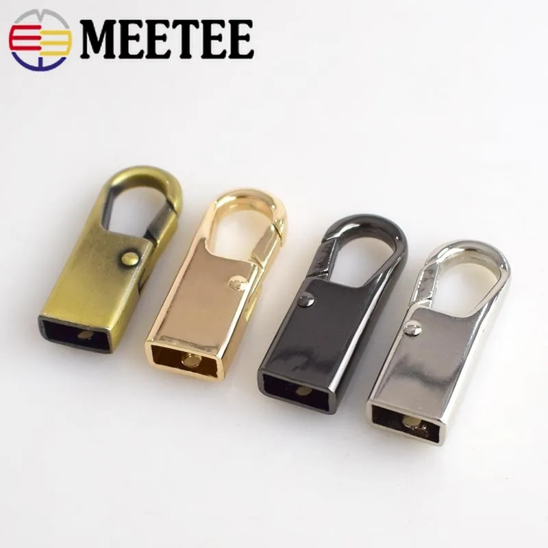 

5pcs Meetee Metal Bag Buckles Snap Hook Dog Buckle for Webbing Belt Bag Handle Buckle with Screw Luggage Metal Accessories