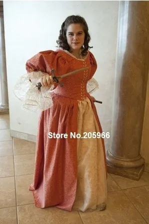17th Century Puffy Sleeve Dress