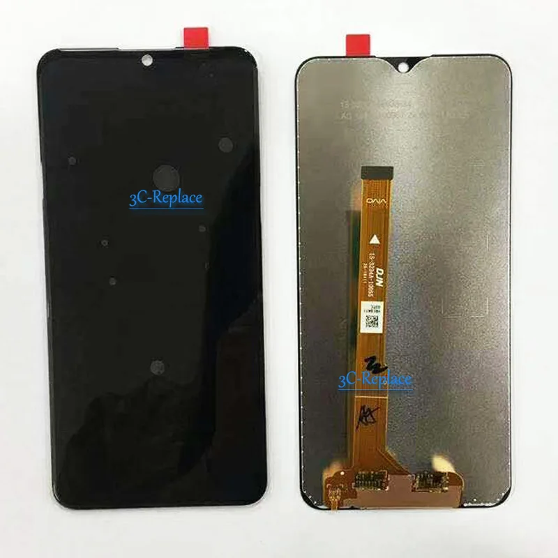 Preto para bbk vivo y91 y91i y91c y93 y93s y93st y95 mt6762 y93 lite display lcd + tela de toque digitador assembléia substituição