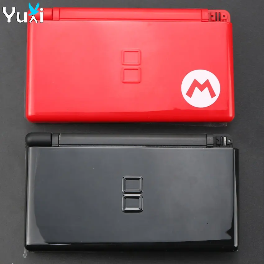 

YuXi Black Red Full Shell Housing Game Protective Case Kit Replacement Repair For Nintend DS Lite For NDSL Game Controller