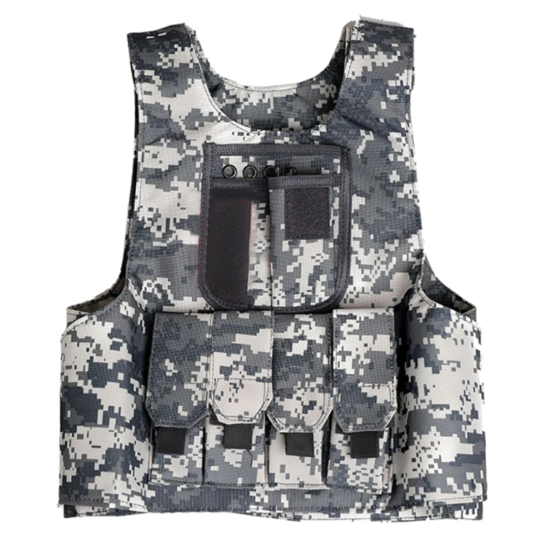 

2019 New Arrive Summer Children Level 3 Tactical Vest Outdoor Hunting CS Protective Vest for 12-15 Years Old- Camouflage S