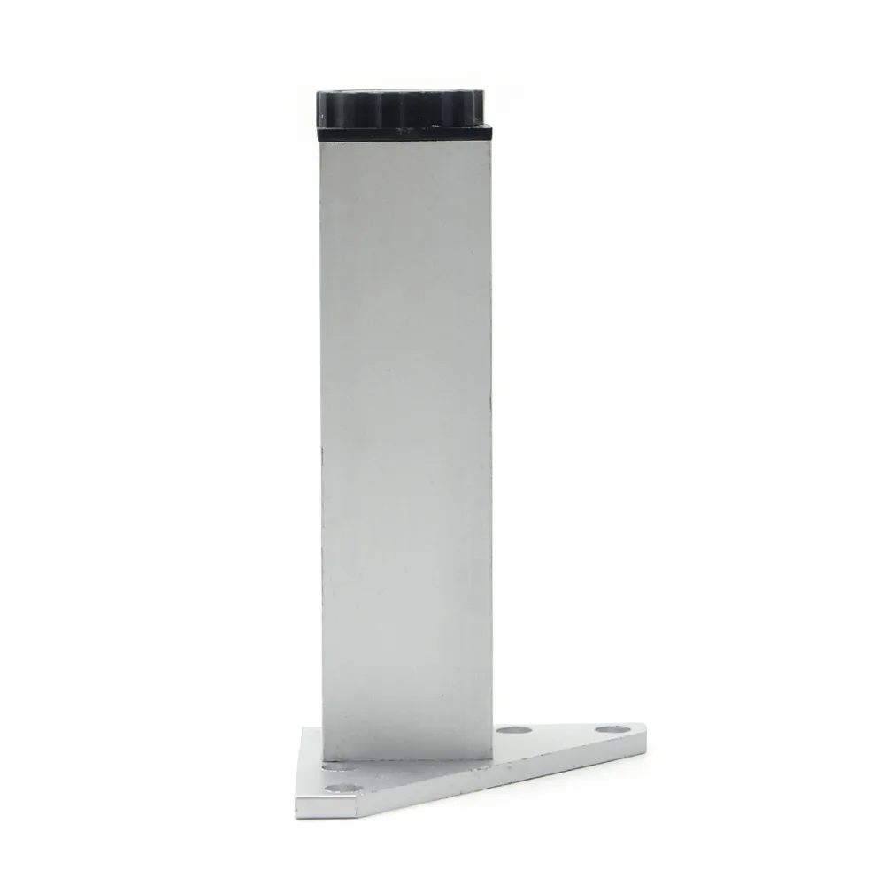 4pcs 15cm Furniture Legs Cabinet Feet Aluminum Metal Table Adjustable Triangle Base with Screws(China