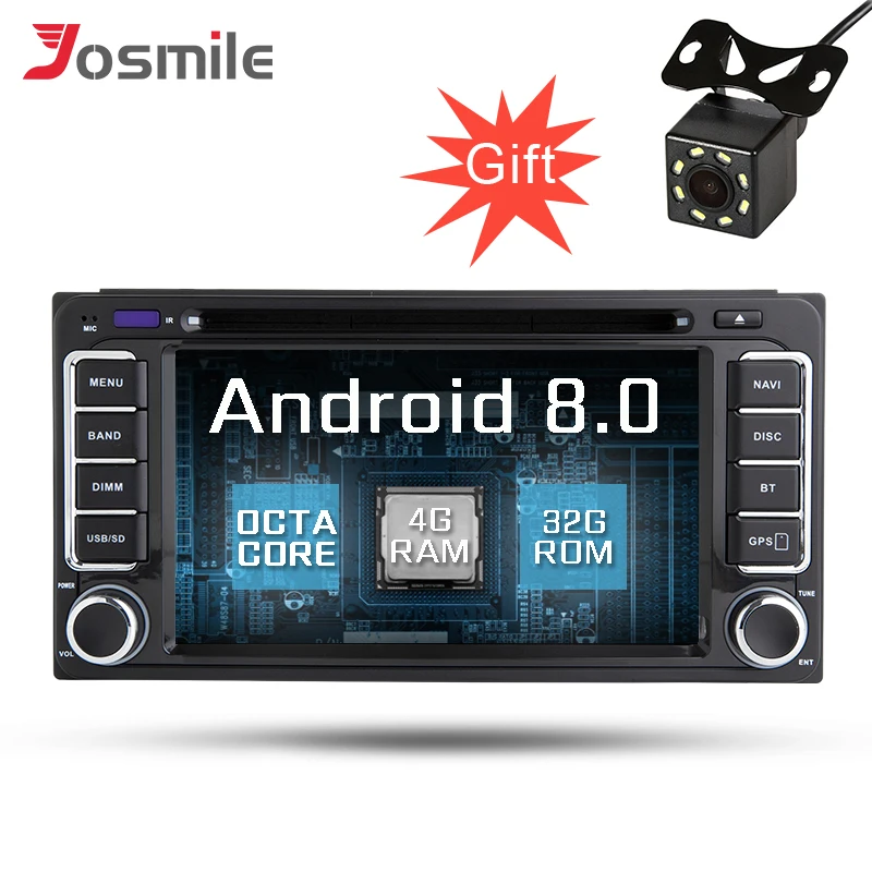 Android 8.0 Car GPS Navigation Radio Stereo Multimedia DVD Player For Toyota Toyota CAMRY Corolla YARIS Vitz 4G Canbus OBS TPMS