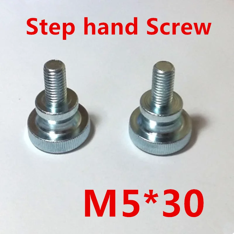 50 Pcs/Lot M5X30 Flat Head Step Thumb Screw /Hand Tighten Screws