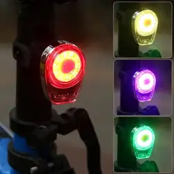 6 цветов УДАРА USB Перезаряжаемые светодиодный велосипед фонарь задний фонарь MTB безопасности Предупреждение Прокат задний свет лампы