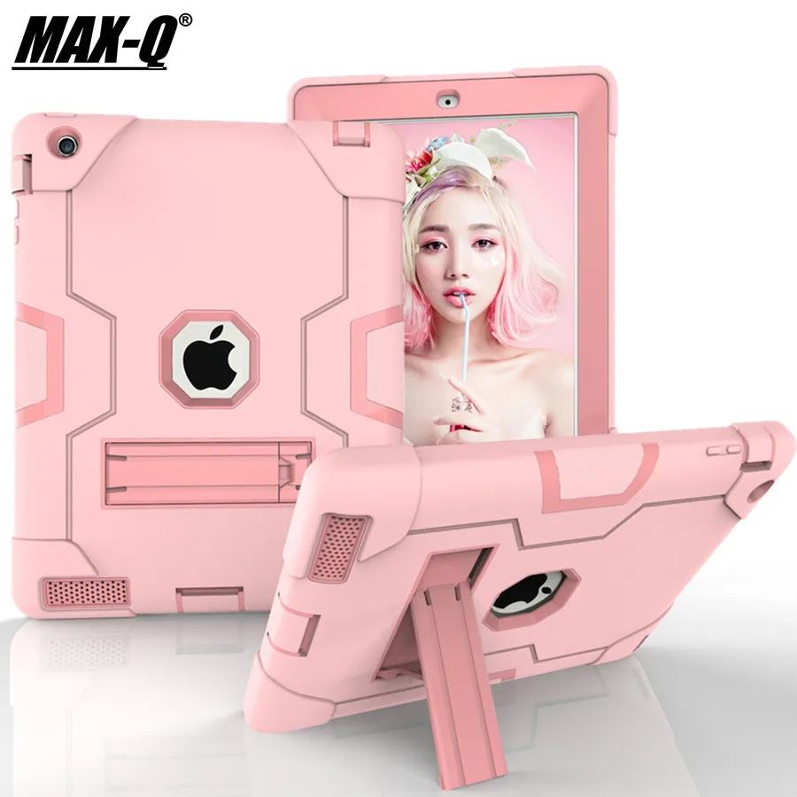 MAX Q для Apple ipad 2 9 7 дюймов дети Безопасный сверхмощный резиновый полный корпус