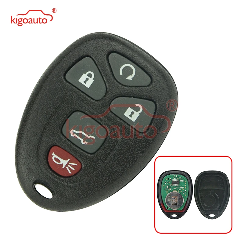 Kigoauto KOBGT04A Remote key fob for Buick Cadillac Chevrolet 5 button 315mhz