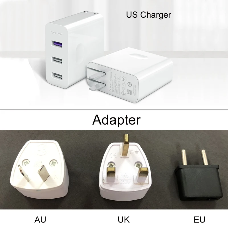 Huawei supercharge стандарта зарядное устройство с 3 портами (стандарт порт оригинальная