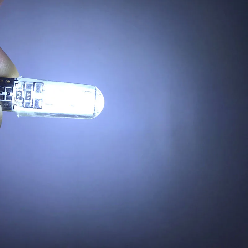 10 шт. T10 силиконовый чехол 8 SMD 3030 светодиодный автомобильный лампочка W5W 192 168