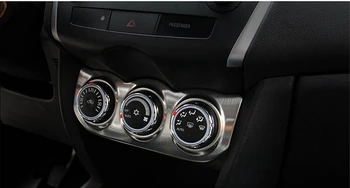

Car Interior Air Condition Adjust Button Panel Cover Trim Sticker For Mitsubishi ASX 2013 2014 2015 2016 Auto Accessories