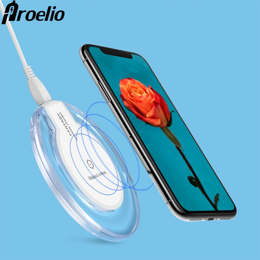 

Phone Wireless Charger For Samsung S10 S9 S8 Plus Fast Wireless Charging Adapter For iphone XS Max XR Qi Wireless Charger Pad