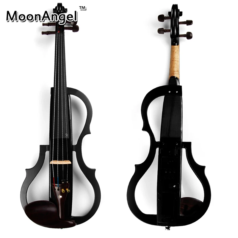 

4/4 Black Wood Electric Violin Musical Instruments Good Quality Stringed Instrument Suitable for Beginners and Music Amateur