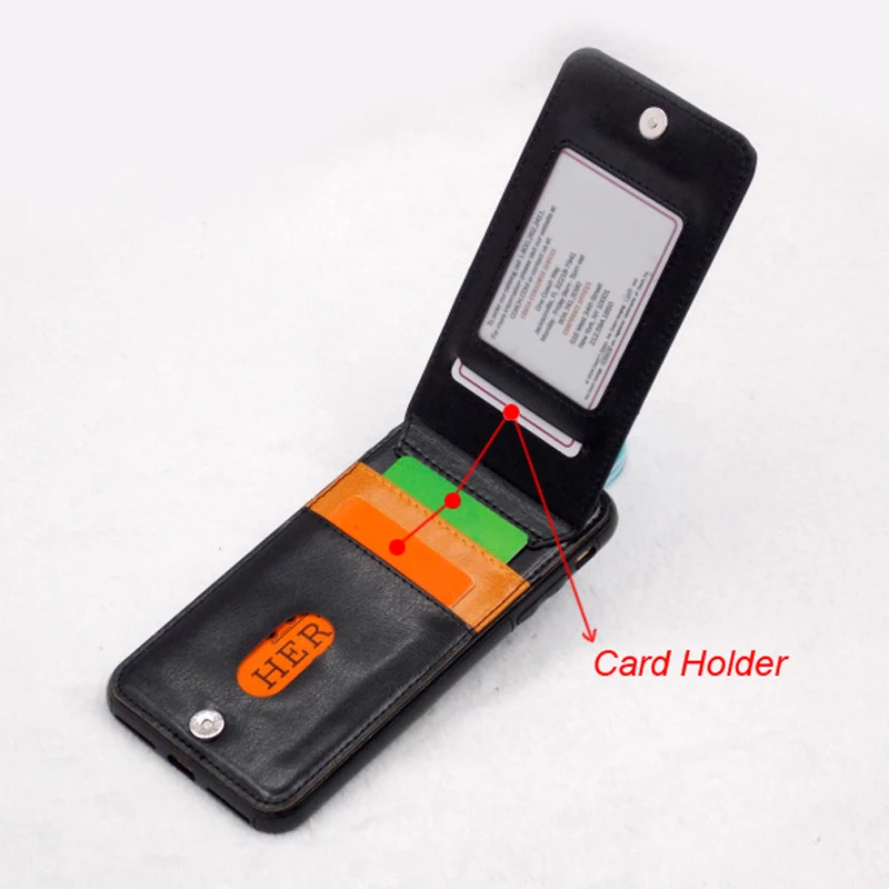 For iphone 7 Vertical Flip Card Holder Leather Case For iPhone 7 Plus 7Plus Brand Retro Cover Phone Bag Case 4.7\