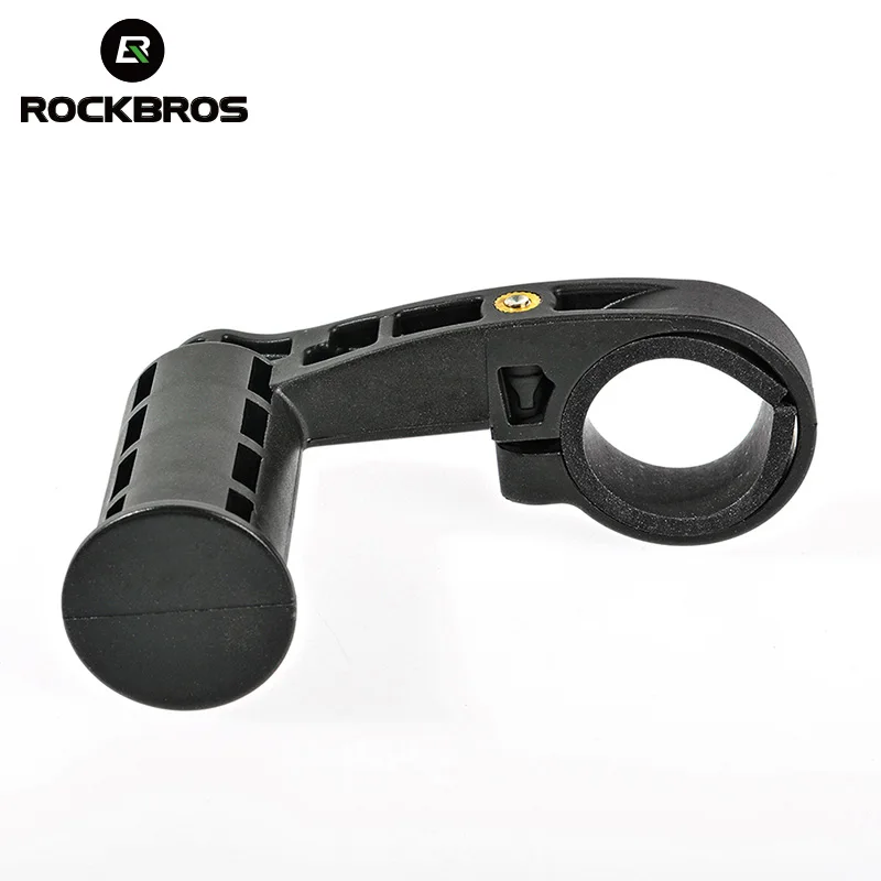 Discount ROCKBROS Bicycle Handlebar Extended Bracket Bike Parts Cycling Computer Extend Holder Bike Light Plastic Extend Support Stand 4