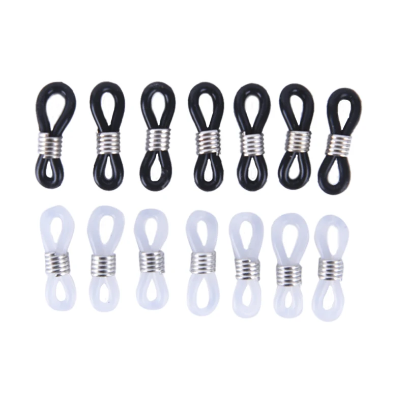 

100PCS Silicone Glass Chain Connection Glasses Chain Antiskid Rubber Ring Strap Extension Spring Rope