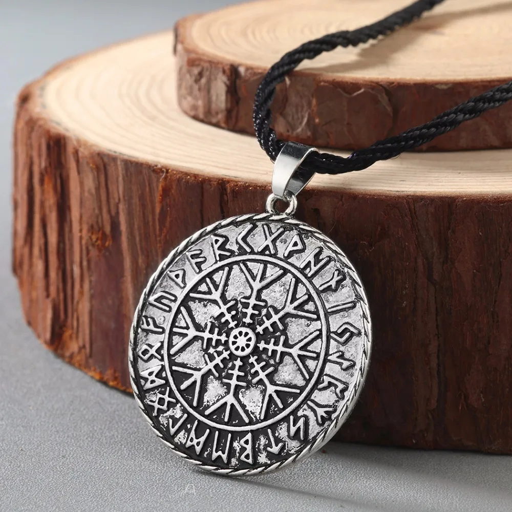 QIMING فايكنغ قلادة W العتيقة الفضة Vegvisir قلادة نورس قلادة رونيك قلادة فايكنغ البوصلة قلادة الرجال المجوهرات QIMING فايكنغ قلادة W العتيقة الفضة Vegvisir قلادة نورس قلادة رونيك قلادة فايكنغ البوصلة قلادة الرجال المجوهرات