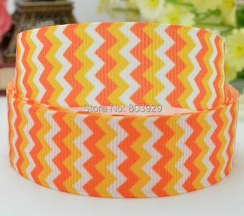 

(50yards/lot ) 7/8"(22mm) Halloween Chevron Heat Transfer Printing ribbon