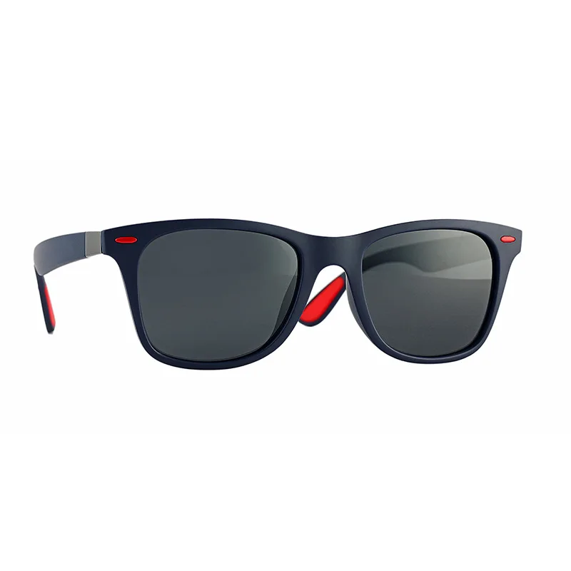 Jaxin классические Поляризованные Квадратные Солнцезащитные очки Для мужчин; стиль ретро; черные мужские солнцезащитные очки Г-жа фирменного дизайна для походов и вождения очки okulary UV400