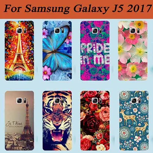 For Samsung J5 2017 Cases Luxury DIY UV Painting 14 Pictures Colored Case Galaxy Cover Phone Sheer | Мобильные телефоны и