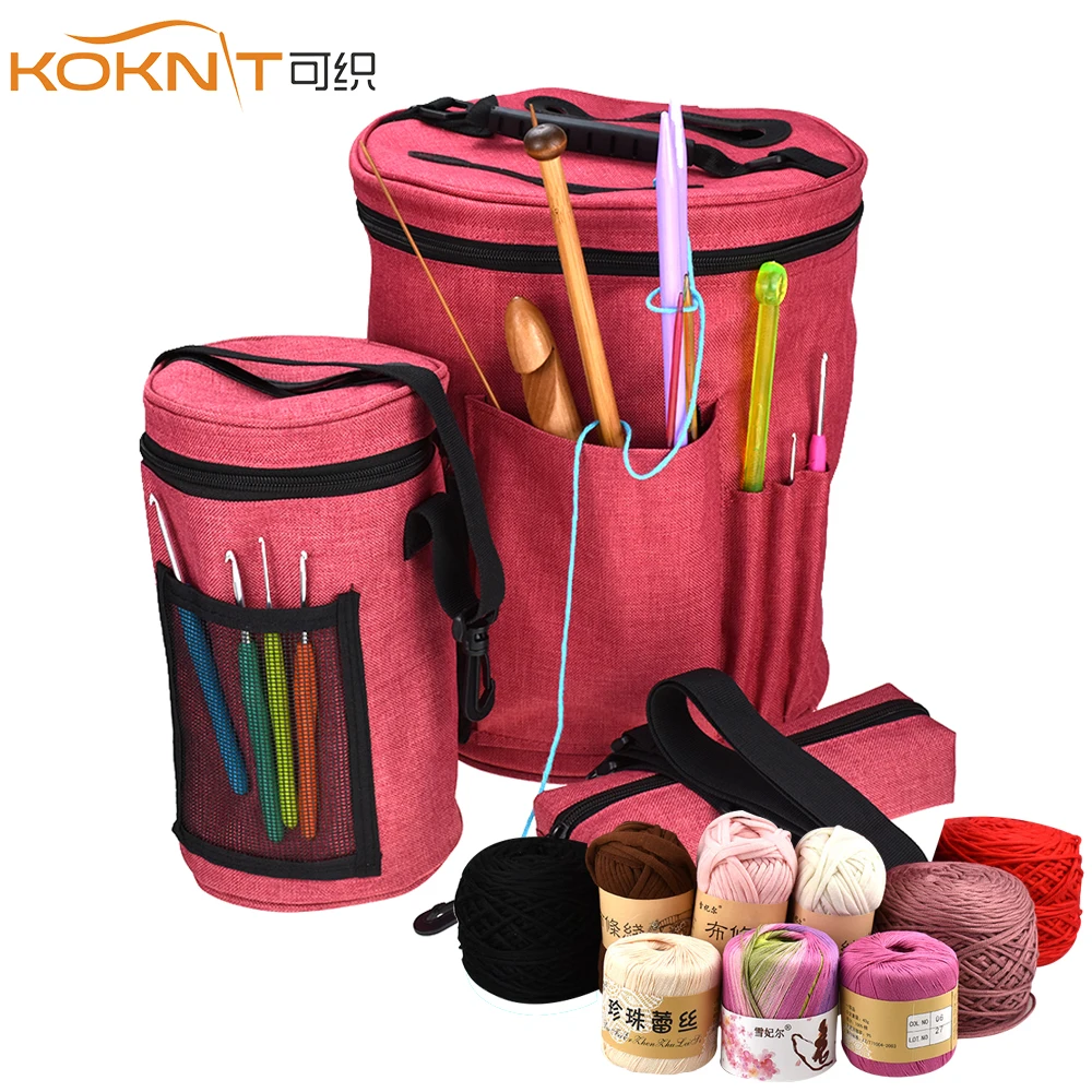 Buy KOKNIT 3pcs/set Knitting Bag Yarn Tote Organizer