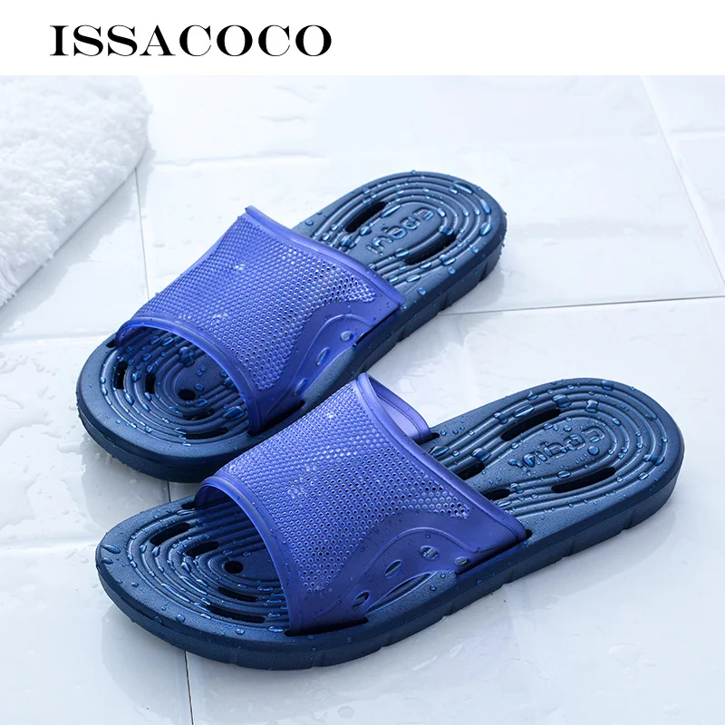 Шлепанцы ISSACOCO мужские Нескользящие утечка воды для душа пляжа европейские