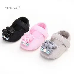 Демисезонный Жемчужный Цветок Обувь для младенцев малыша Мокасины обувь для девочек мягкая подошва Обувь для малышей замши Обувь для