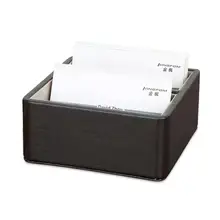 Pu кожаный бизнес-держатель для карт, двойной слот, коробка для карт, аксессуары для рабочего стола, держатель для ручки, Канцелярский чехол