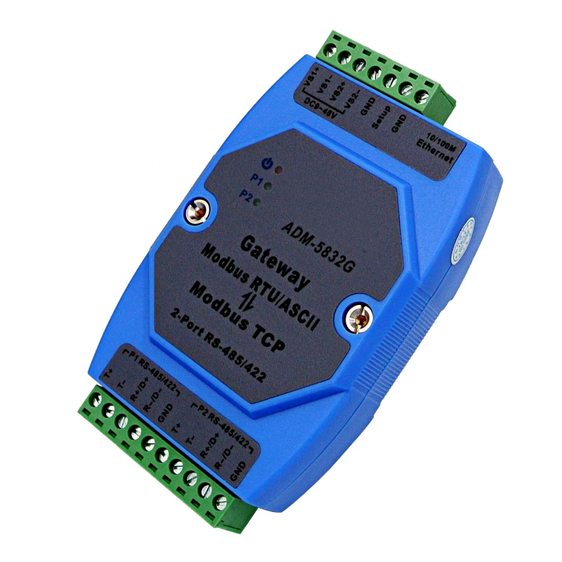 Промышленный шлюз Интернета вещей Modbus RTU в TCP конвертер с 2 портами RS485/422 макс. 32