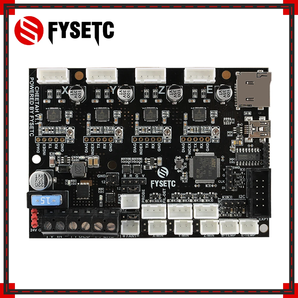 

Cheetah v1.1 v1.2a 32bit Board Silent Controller Board TMC2209 TMC2208 UART Driver For Creatlity CR10 Ender-3 Ender 3 Pro 5
