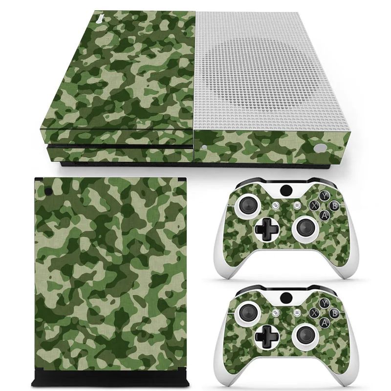 Камуфляжная Виниловая наклейка для microsoft xbox One SLIM и 2 контроллера skins sticker s для xbox ONE S