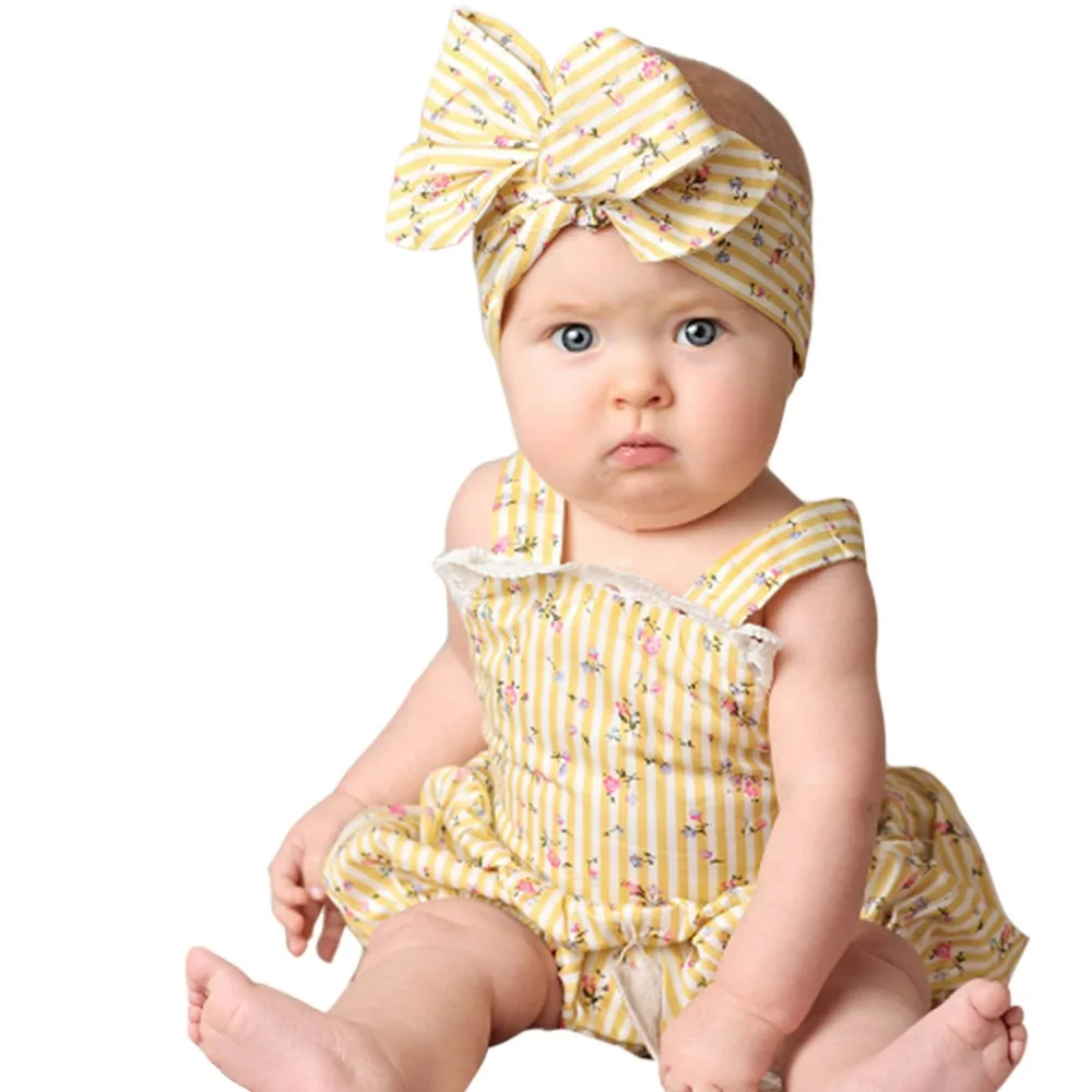 Baby Romper Summer Newborn Baby Boys Girls Romper Clothes Sleeveless