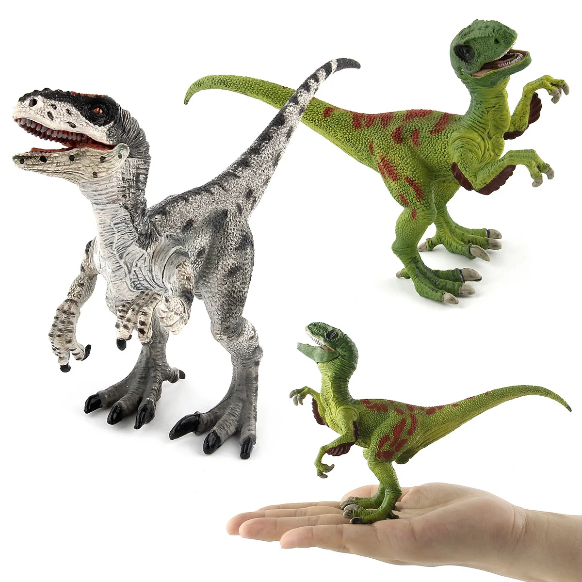 New Jurass Velociraptor Raptor Dinosaur Toy Educational Model Kids Birthday Gift
