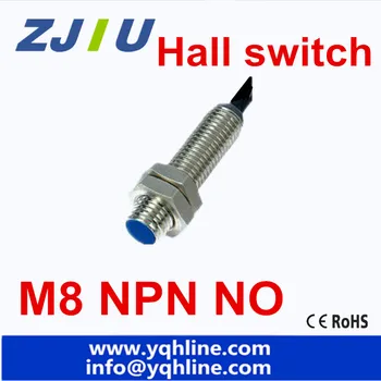 

SJ8A3-10-Z/BX M8 NPN NO Magnetic switch hall sensor induction Proximity Switch distance 10mm free shipping 5 pieces/lot