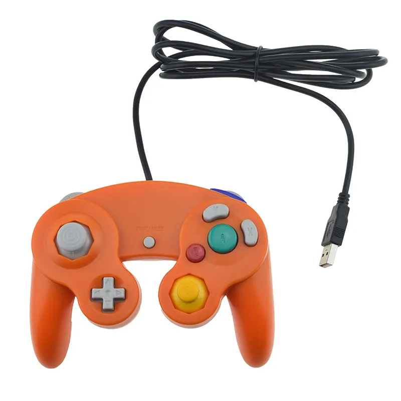 Для Gamecube контроллер USB проводной ручной джойстик для NAND для NGC GC контроллер для MAC компьютера ПК геймпад