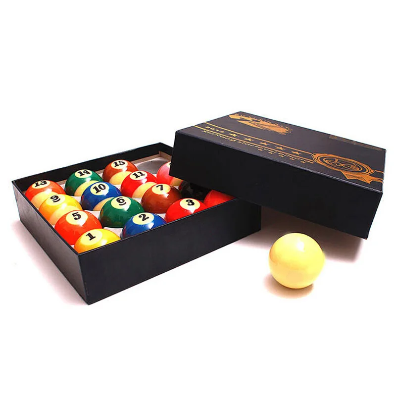 

xmlivet New Original XinKang 57.2mm Resin Billiards Pool Balls Complete Set of Balls 2 1/4 inch Nine-Ball Balls