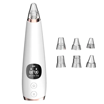 

NEW 6 Head Facial Vacuum Blackhead Remover Skin Scar Acne Removal Pore Peeling Machine Microdermabrasion LCD Display
