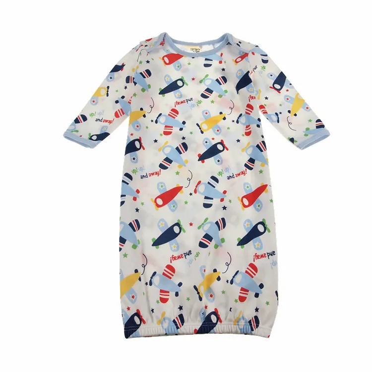 Baby Sleep Gowns Cute Soft 100% Cotton Baby Sleepwear 2016 Boy Girl 0-9 moths Pajamas Clothes Sleepwear & Robes blanket sleeper