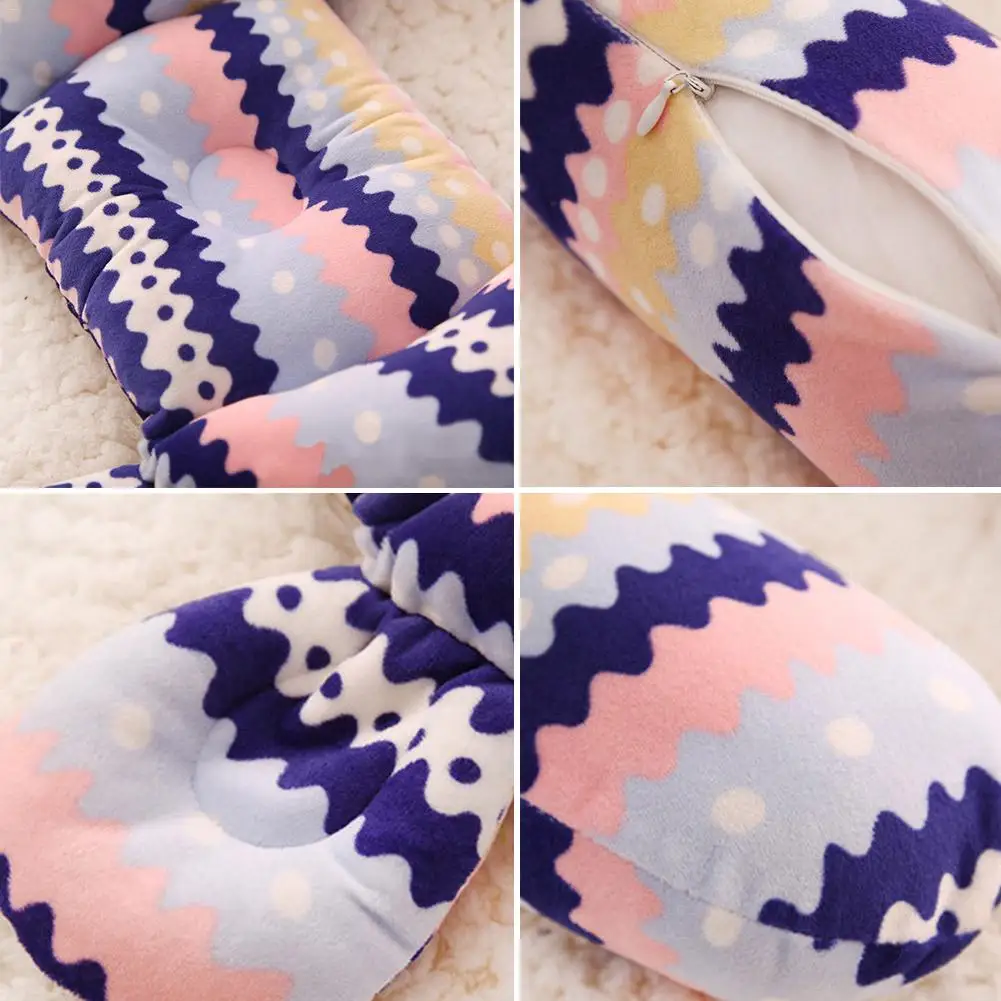 Baby Sleeping Bed Bolster Safety Bumper Fence Baby Sleep Artifact Removable Washable Plush Anti-head Pillow