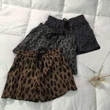 Новые модные летние шорты для маленьких девочек От 2 до 7 лет шорты с леопардовым принтом для маленьких девочек Повседневные детские свободные короткие штаны детские штаны