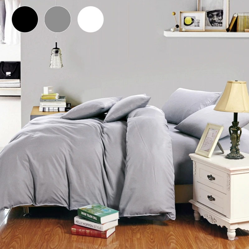 Conjunto de Cama Rússia Espanha Holanda França Europa Rainha Rei Único Conjunto Capa Edredão Roupa Branco Preto Cinza